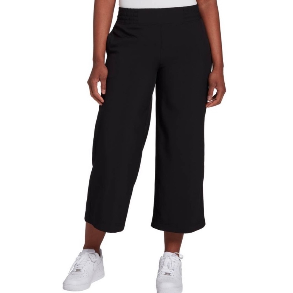 Calia Journey Wide Leg Crop Pants Black